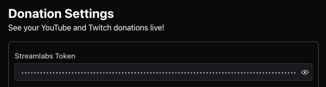 Streamlabs Token Setting